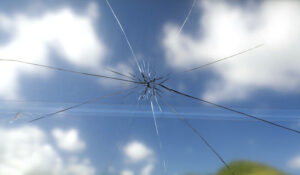 Cracked windshield